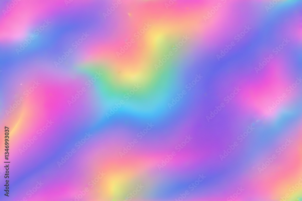 Fototapeta premium Soft Pastel Iridescent Texture - Blurry Rainbow Gradient Background