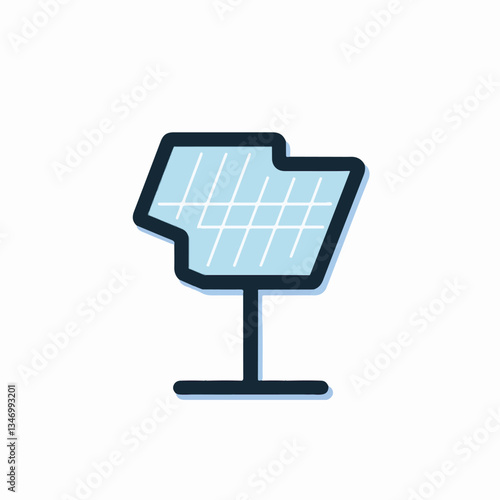 Solar panel stand generating renewable energy for eco-friendly power solutions.