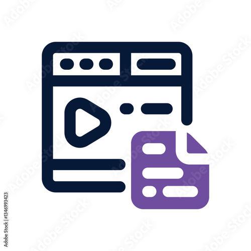 copywriting dual tone icon. Sleek and modern vector icon for websites, mobile apps, marketing materials, and corporate design. Fully scalable and ready to use.