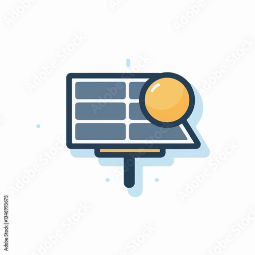 Smart solar panel with sun tracking system for optimized renewable energy production.