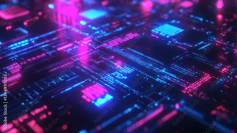 Quantum AI Supercomputer Analyzing Global Network Data Quantum AI Supercomputer Analyzing Global Network Data