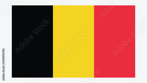 BELGIUM Flag with Original color