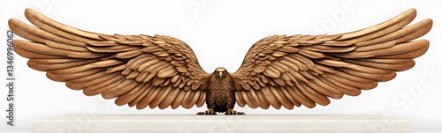 Obraz na płótnie A podium shaped like massive eagle wings, symbolizing power and victory. w salonie