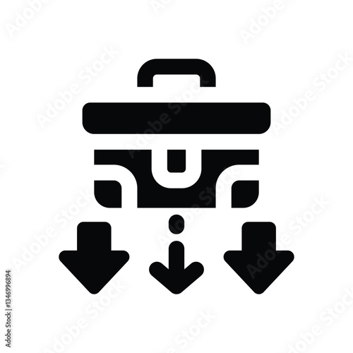 failure glyph icon. Strong and solid vector icon for websites, mobile interfaces, presentations, and visual branding. High quality and easy to edit.