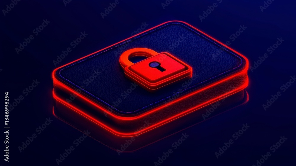 A secure digital wallet interface with a lock symbol, highlighting the importance of privacy and encryption in online financial transactions. , Minimalism Clean and clear background color, high A secure digital wallet interface with a lock symbol, highlighting the importance of privacy and encryption in online financial transactions. , Minimalism Clean and clear background color, high