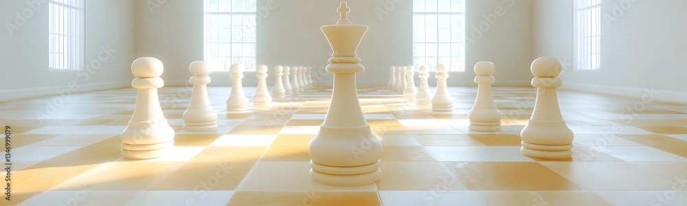A podium built from interlocking chess pieces, symbolizing strategy and intellect.