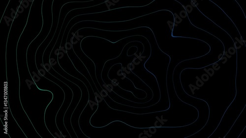 Dynamic Topographic Map Animation in 4K, animated topographic map background, moving contour lines background, terrain map animation