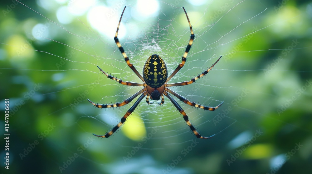 Spider in intricate web Spider in intricate web