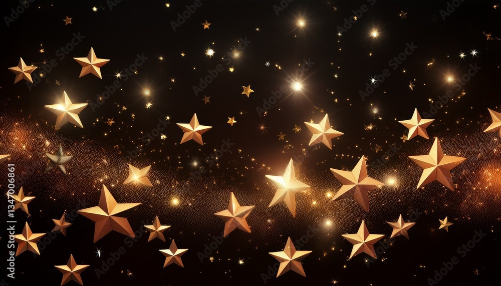 Fototapeta premium golden christmas lights