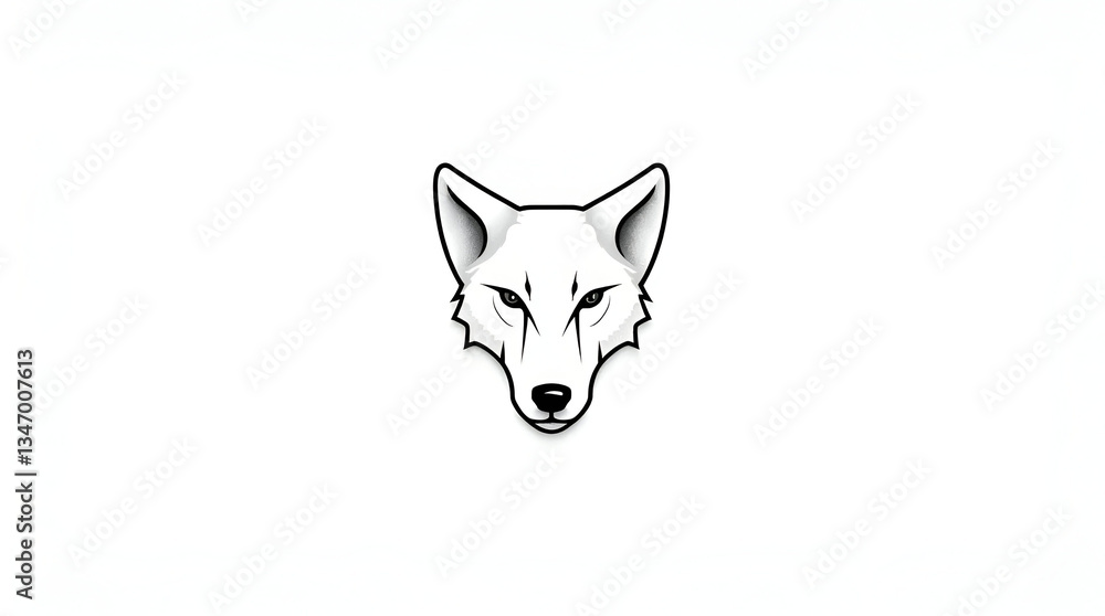 Fototapeta premium A Minimalist Modern and Bold Line Outline Design of a Stylish Abstract Icon