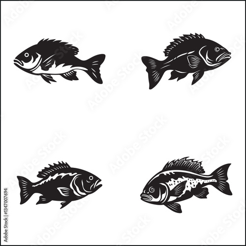 black  silhouette  of  a  Grouper 