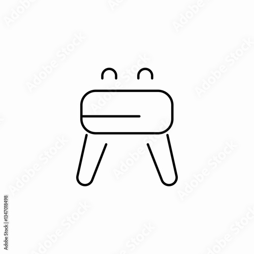 gym stand icon sign vector