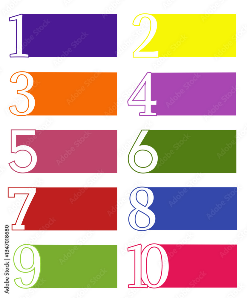 Obraz premium Colorful Class Signs Educational