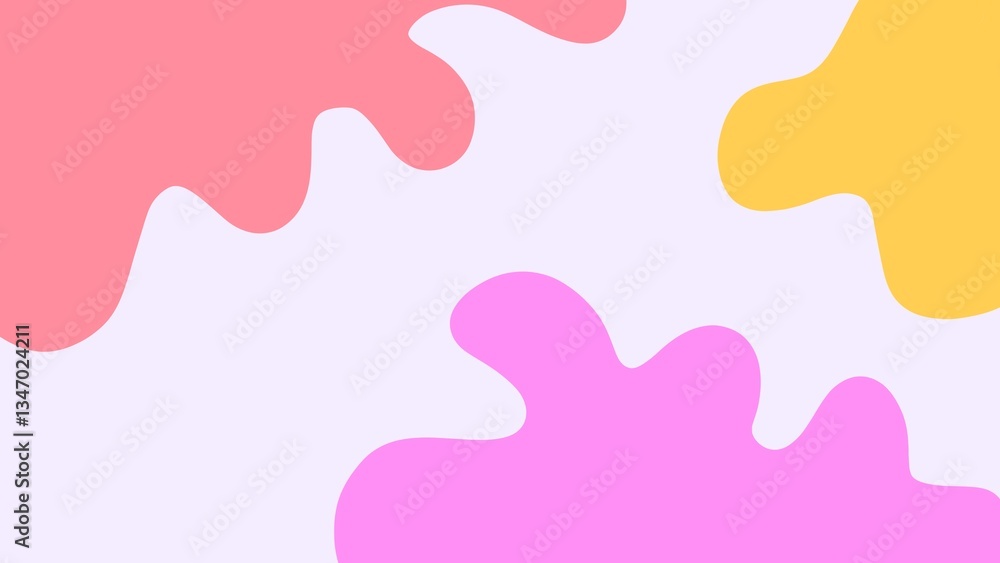 Hand-drawn abstract background of bright colorful cute waves Hand-drawn abstract background of bright colorful cute waves
