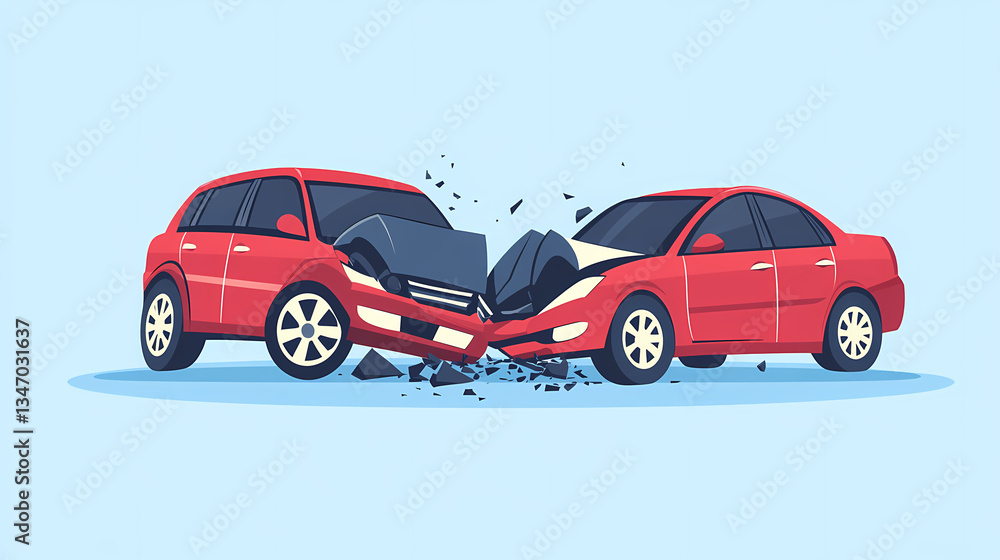 Crashing Cars: A graphic illustration depicts a car crash, with two vehicles colliding, emphasizing the chaos and potential consequences of traffic incidents. Crashing Cars: A graphic illustration depicts a car crash, with two vehicles colliding, emphasizing the chaos and potential consequences of traffic incidents.
