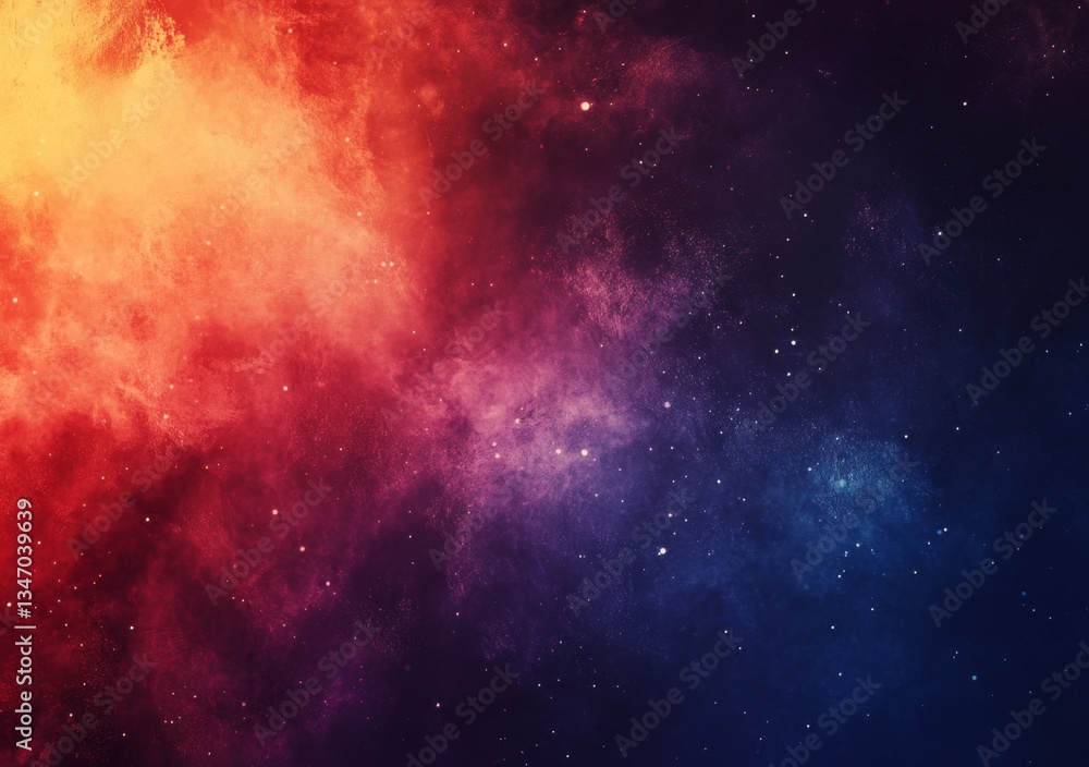 Naklejka premium Colorful nebula and stars creating a breathtaking