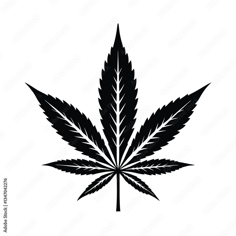 cannabis leaf vector illustration cannabis leaf vector illustration