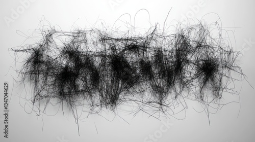 Abstract messy text design on light background