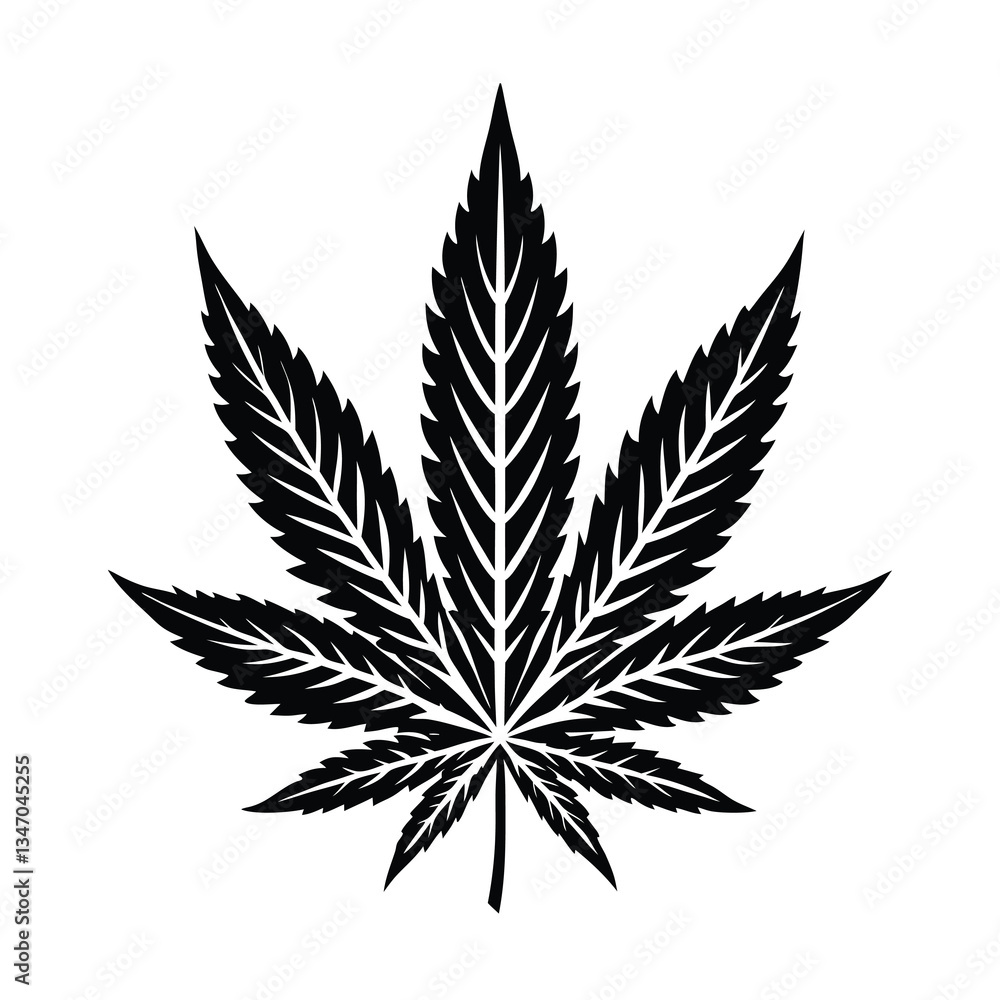 cannabis leaf vector illustration cannabis leaf vector illustration