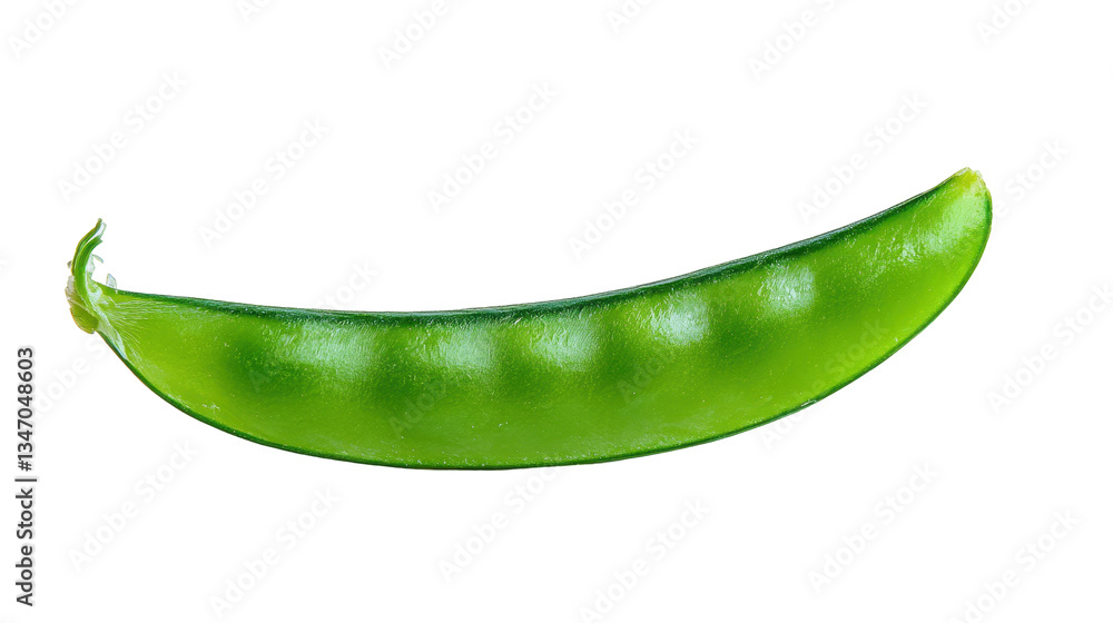 Fresh green sugar snap pea isolated on a white background. Fresh green sugar snap pea isolated on a white background.