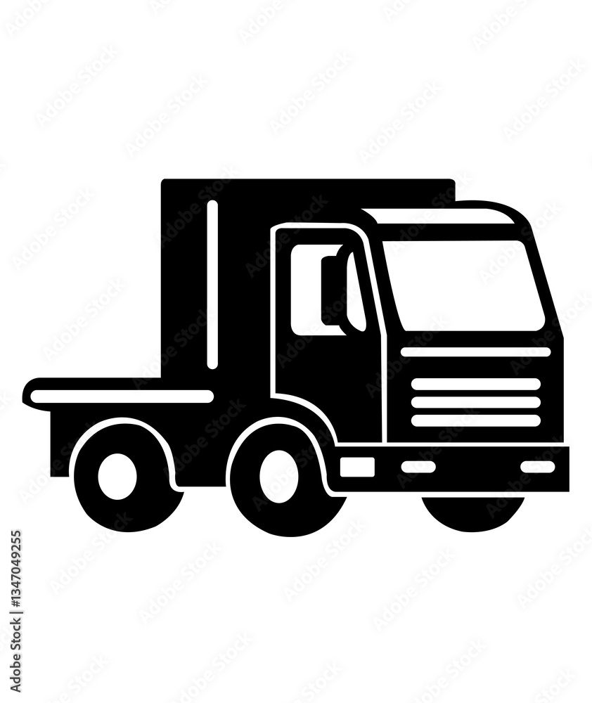 Truck clip art design on plain white transparent isolated background for card, shirt, hoodie, sweatshirt, apparel, tag, mug, icon, poster or badge Truck clip art design on plain white transparent isolated background for card, shirt, hoodie, sweatshirt, apparel, tag, mug, icon, poster or badge