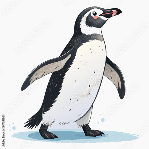 penguin on a white background