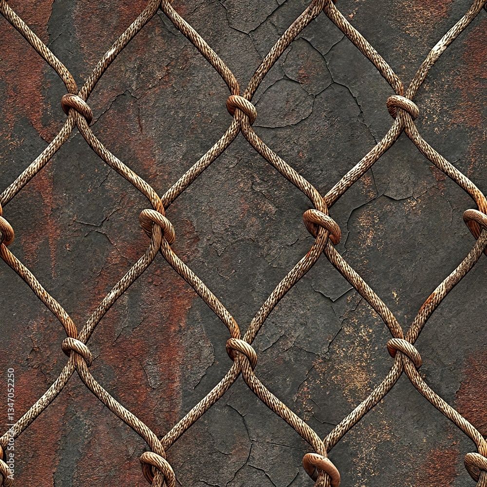 Seamless pattern, pattern, fence guard wire fence, closeup Seamless pattern, pattern, fence guard wire fence, closeup