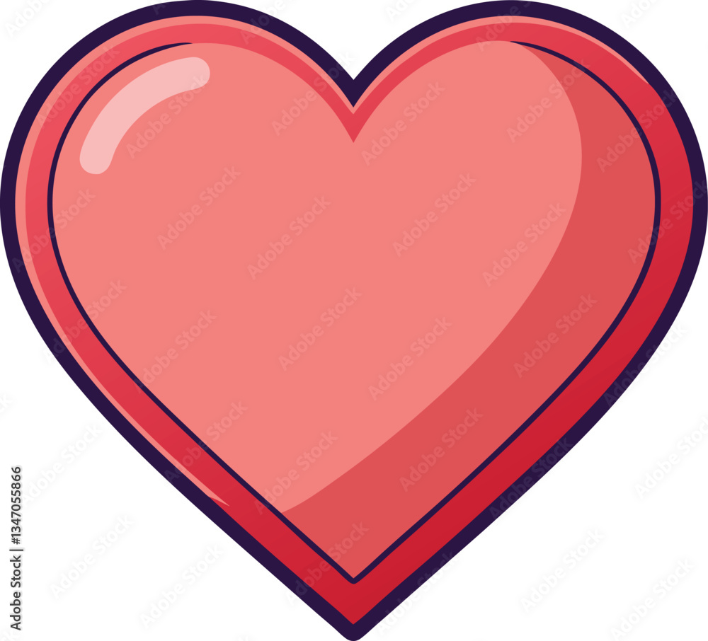 Illustration of Shiny Red Heart Icon, An illustration of a shiny red heart with a glossy finish, symbolizing love, affection, and positive emotions.
Illustration of Shiny Red Heart Icon, An illustration of a shiny red heart with a glossy finish, symbolizing love, affection, and positive emotions.