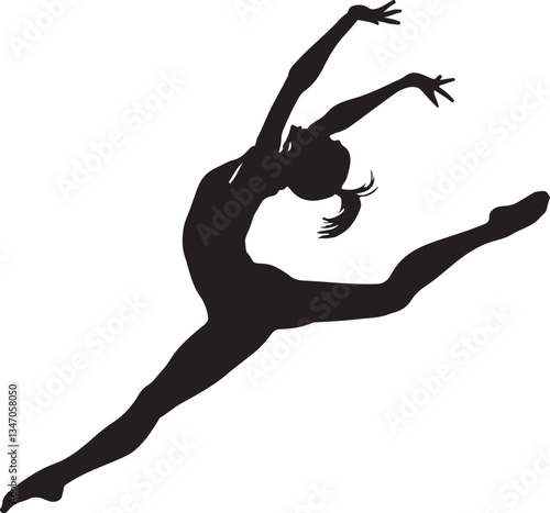 Silhouette of Gymnasts Performing on Gymnastic Rings – Strength and Balance Concept