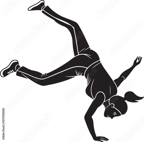 Silhouette of Gymnasts Performing on Gymnastic Rings – Strength and Balance Concept