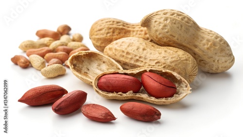 Wallpaper Mural Whole and Shelled Peanuts – Nutritious Protein-Rich Snack Torontodigital.ca