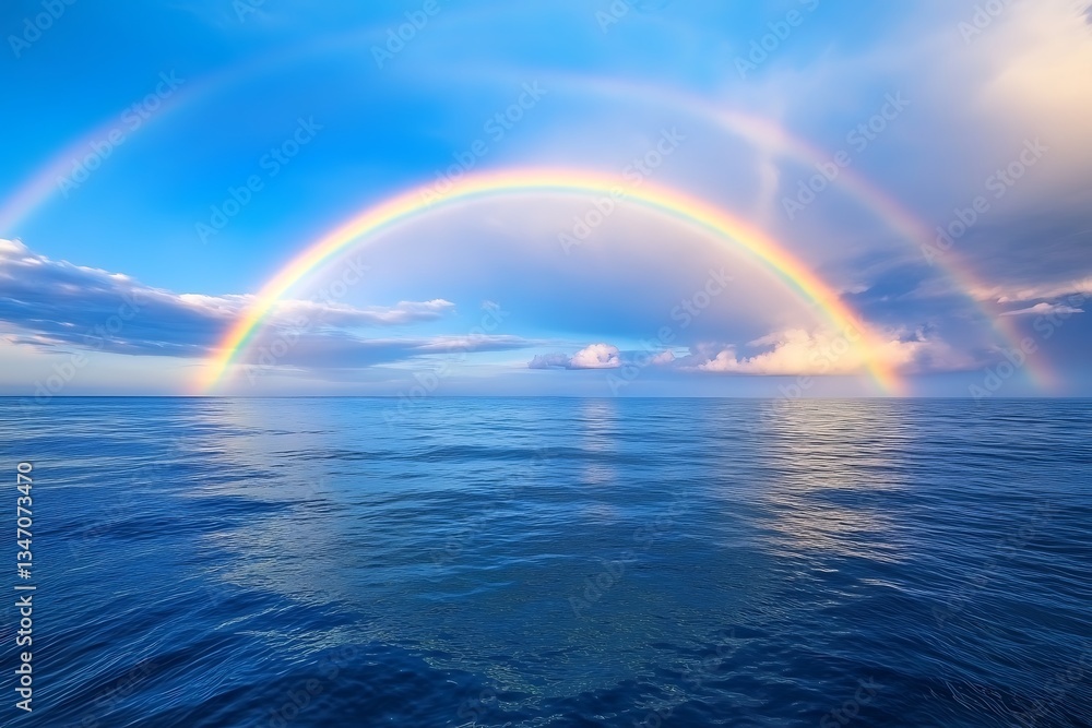 image depicts vivid display of a rainbow arching over a serene ocean presenting rim peaceful currents and joy-igniting feel from witnessing this brilliant natural spectacle
image depicts vivid display of a rainbow arching over a serene ocean presenting rim peaceful currents and joy-igniting feel from witnessing this brilliant natural spectacle
