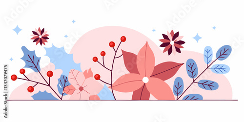 Ai generate floral arrangement digital art nature scene vibrant colors creative process