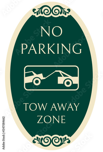 No parking sign tow away zone