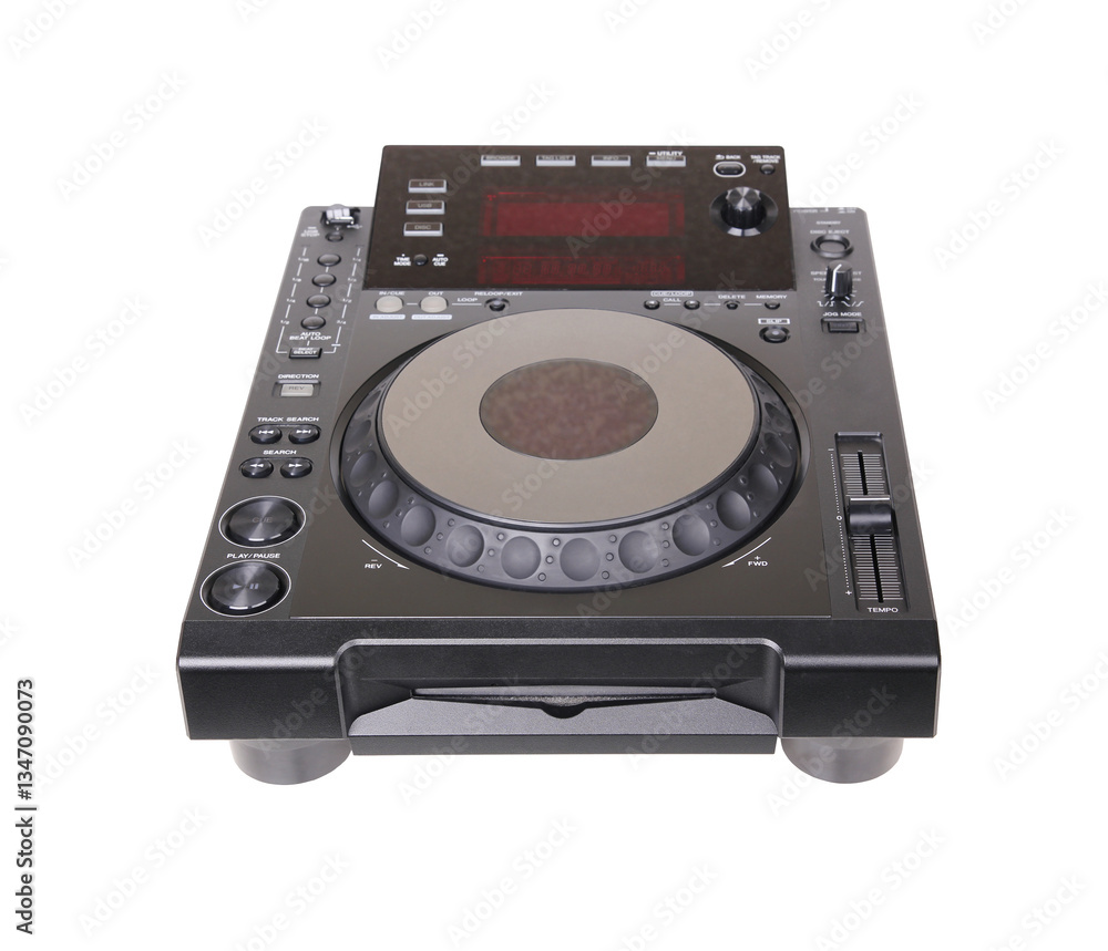 Dj cd player. Isolated Dj cd player. Isolated