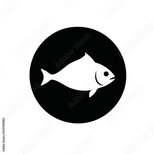 Obraz na płótnie vector illustration of a fish w salonie