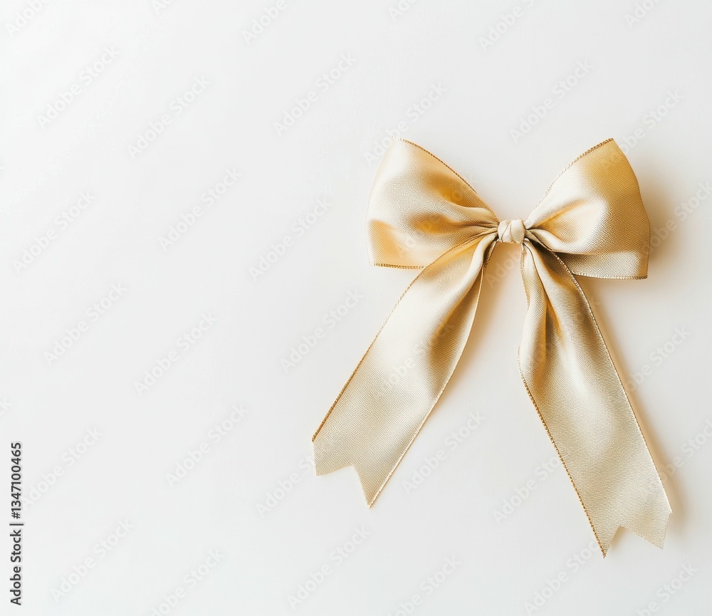 A beautifully rendered gold bow in watercolor style showcases graceful textures and a minimalist design, evoking simplicity and charm. A beautifully rendered gold bow in watercolor style showcases graceful textures and a minimalist design, evoking simplicity and charm.