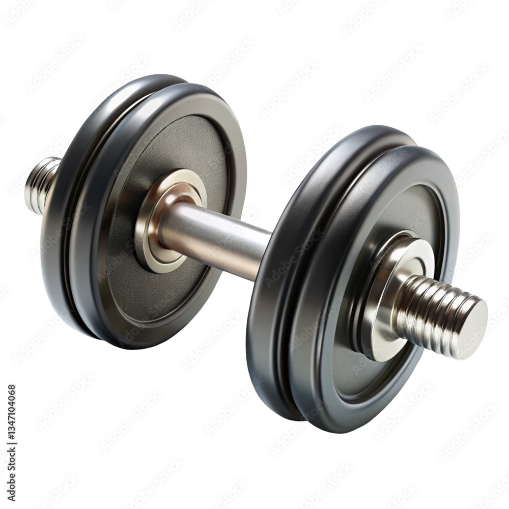 Naklejka premium dumbbell isolated on white background