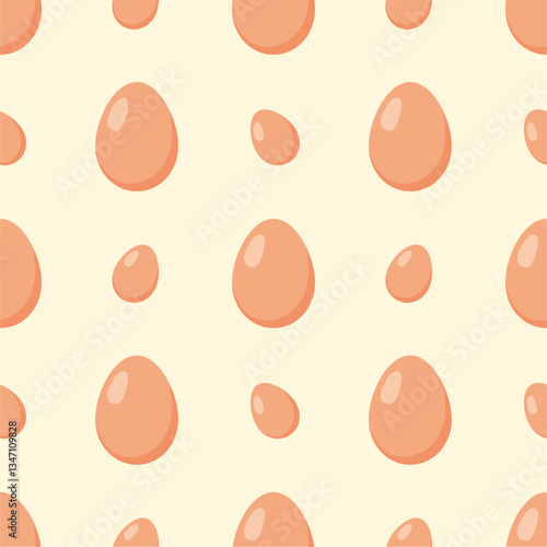 Seamless pattern with egg