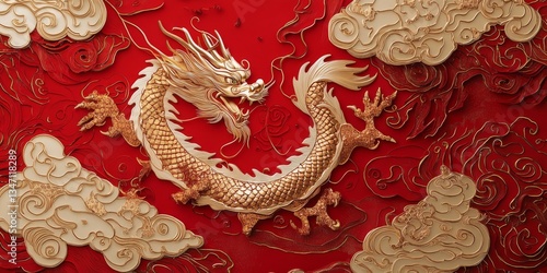 chinese dragon statue