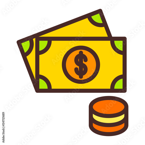 Obraz na plátně Cash Money Icon Design