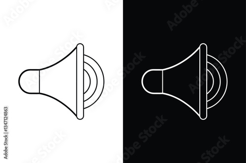 Volume down icon vector on White Background ,Vector Art Illustration on white background.