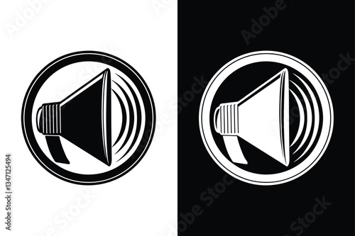 Volume down icon vector on White Background ,Vector Art Illustration on white background.