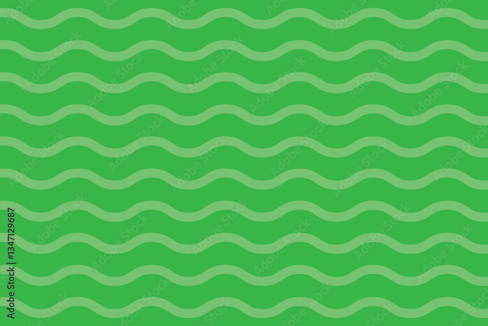 Seamless Green Wavy Line Pattern – Abstract Wave Background Vector Design Seamless Green Wavy Line Pattern – Abstract Wave Background Vector Design