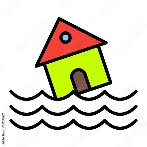 Flood Vector Icon Design