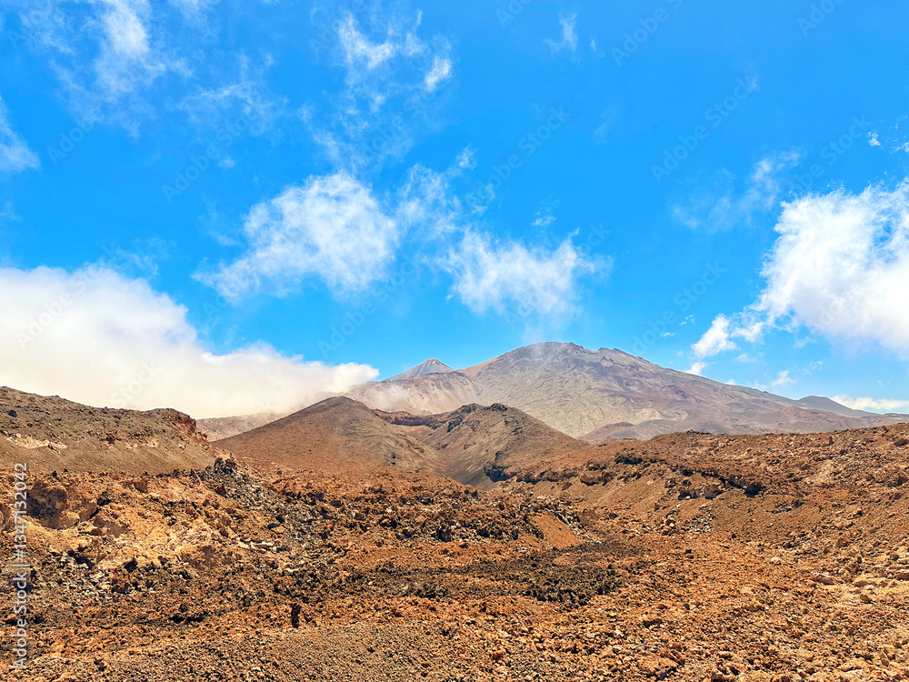 volcanic landscape in central Tenerife in the Canary Islands volcanic landscape in central Tenerife in the Canary Islands