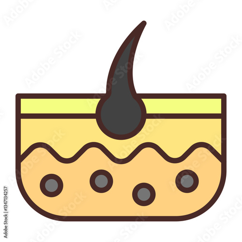 Hair Vector Icon Design