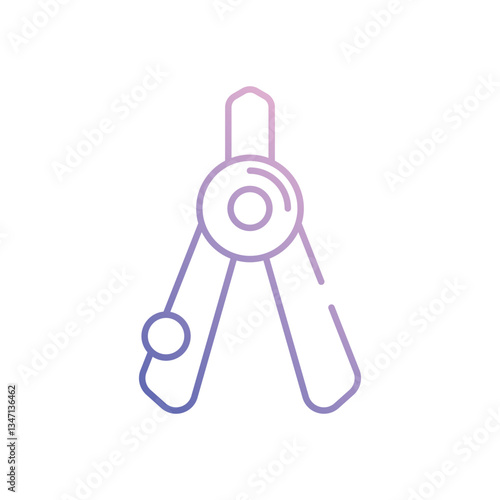 Calipers vector icon stock illustration