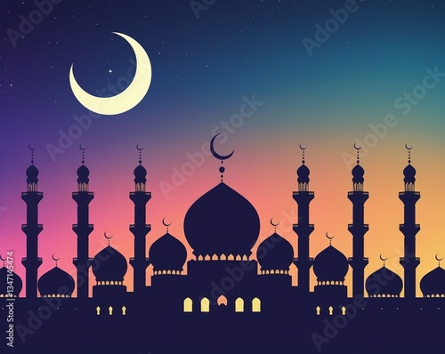 Eid Mubarak Festive Poster Design – Islamic Celebration, Elegant & Modern Style