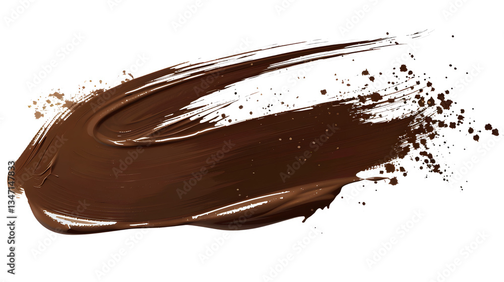 Brown contour trace isolated on transparent background, detailed photo, png Brown contour trace isolated on transparent background, detailed photo, png